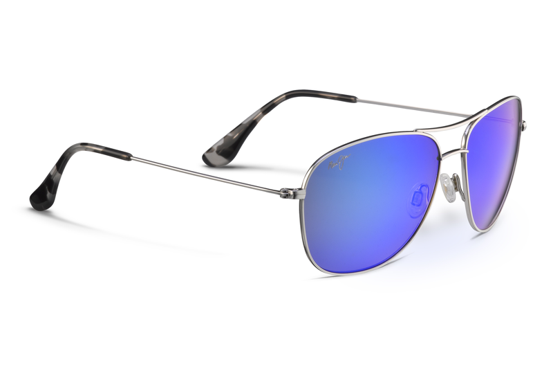 Bleu Hawaï - Notre traitement miroir bleu offre une nouvelle esthétique tout en vous procurant la meilleure amélioration des couleurs et l’excellente clarté de tous les verres Maui Jim.