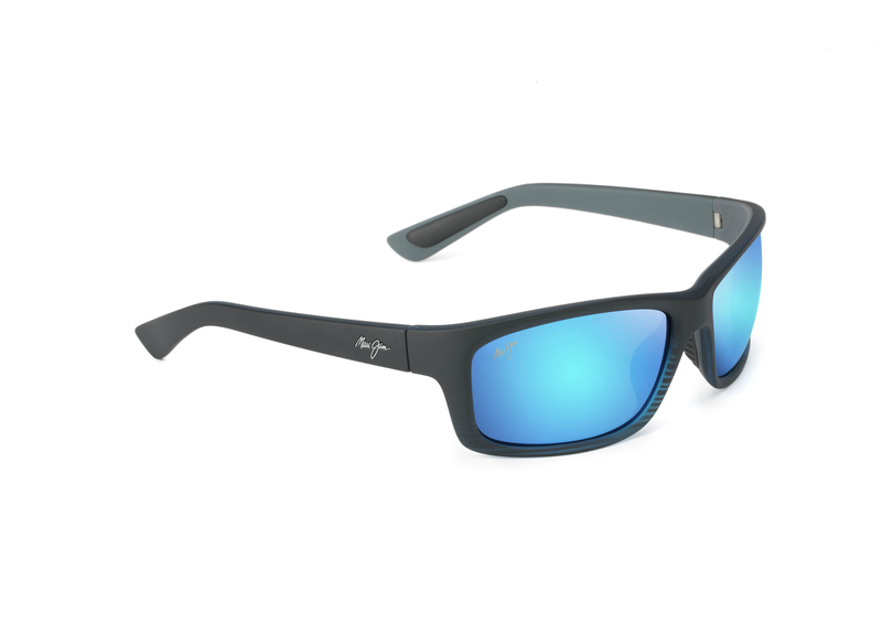 Bleu Hawaï - Notre traitement miroir bleu offre une nouvelle esthétique tout en vous procurant la meilleure amélioration des couleurs et l’excellente clarté de tous les verres Maui Jim.