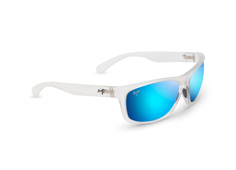 Bleu Hawaï - Notre traitement miroir bleu offre une nouvelle esthétique tout en vous procurant la meilleure amélioration des couleurs et l’excellente clarté de tous les verres Maui Jim.