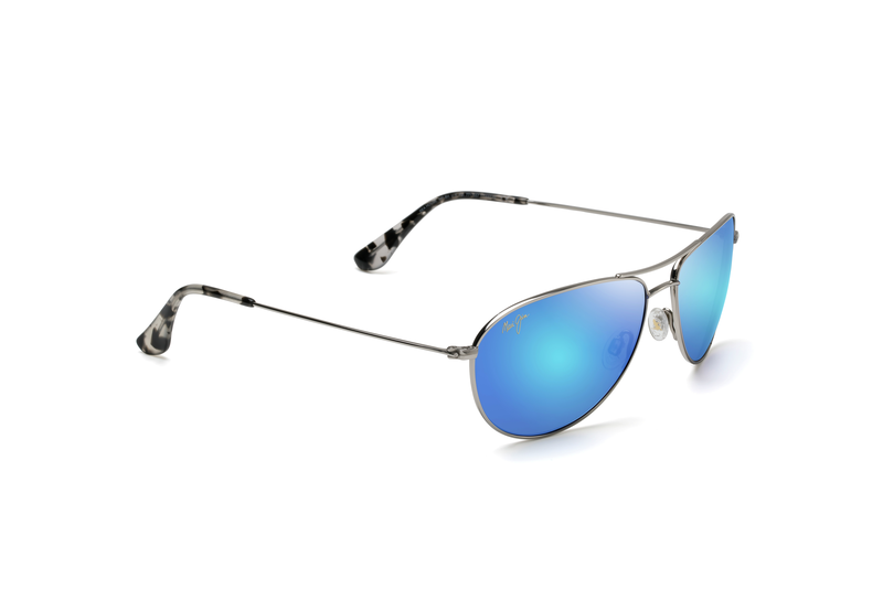 Bleu Hawaï - Notre traitement miroir bleu offre une nouvelle esthétique tout en vous procurant la meilleure amélioration des couleurs et l’excellente clarté de tous les verres Maui Jim.