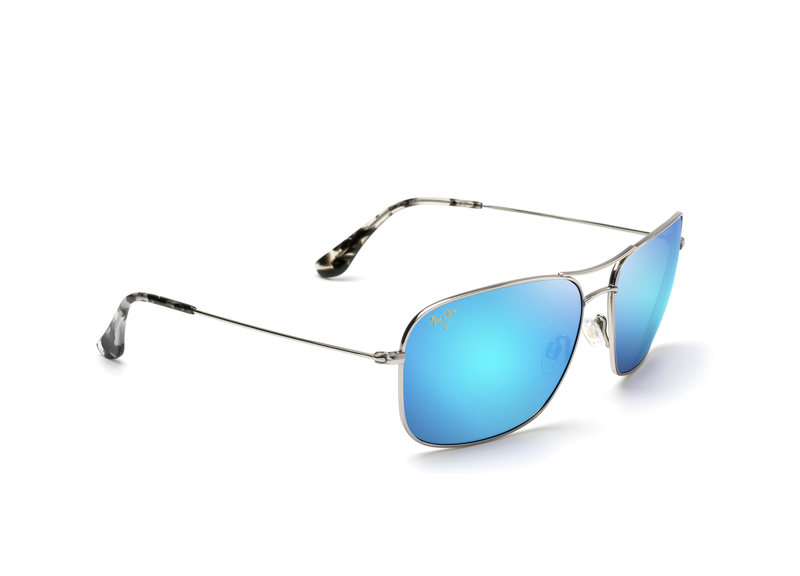 Bleu Hawaï - Notre traitement miroir bleu offre une nouvelle esthétique tout en vous procurant la meilleure amélioration des couleurs et l’excellente clarté de tous les verres Maui Jim.