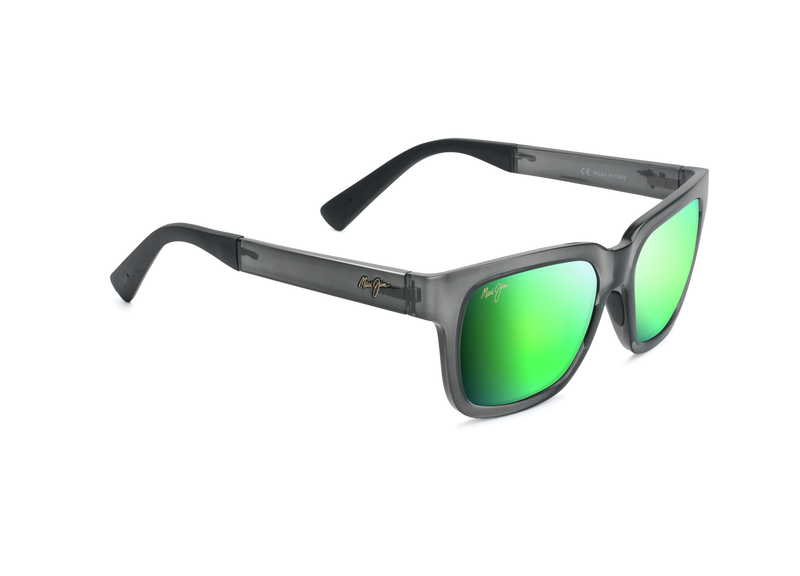 MAUIGreen™ - Notre traitement miroir vert offre une nouvelle esthétique à la mode tout en vous procurant la même amélioration des couleurs et l’excellente clarté de tous les verres Maui Jim.