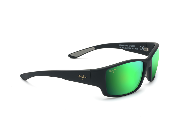 MAUIGreen™ - Notre traitement miroir vert offre une nouvelle esthétique à la mode tout en vous procurant la même amélioration des couleurs et l’excellente clarté de tous les verres Maui Jim.