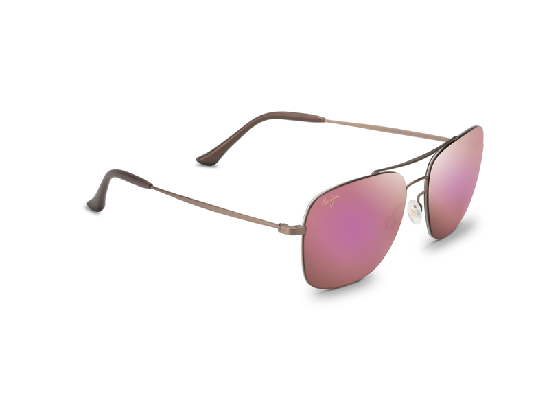 MAUI Sunrise - Notre traitement miroir rose offre une nouvelle esthétique à la mode tout en vous procurant la même amélioration des couleurs et l’excellente clarté de tous les verres Maui Jim.